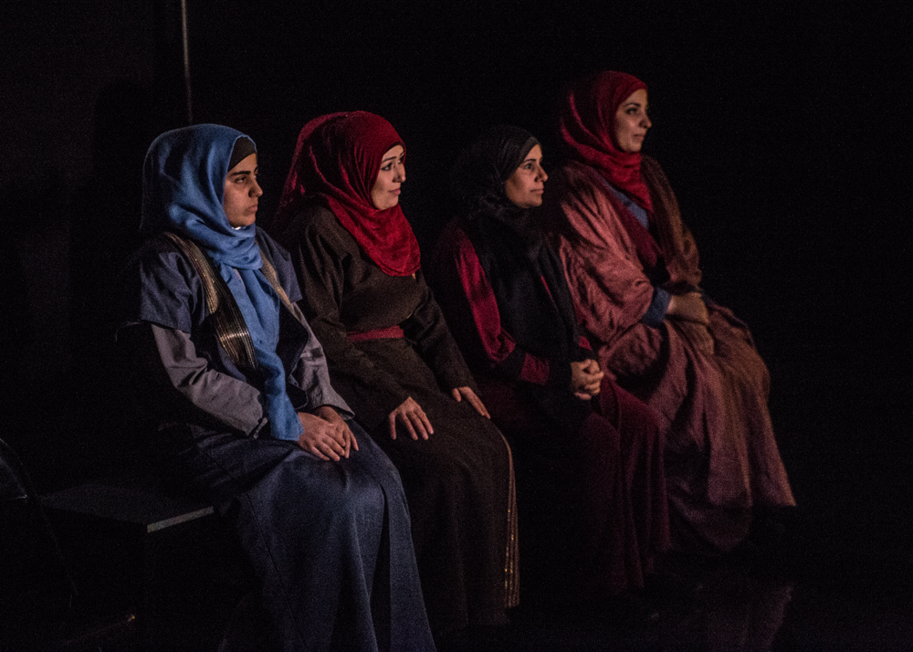 Queens of Syria at The Young Vic Theatre. Copyright Vanja Karas http://vanjakaras.com